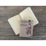 Alex Clark Meerkat Small Kraft Notebook open on a wooden table