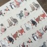 Alex Clark Charismatic Cats Large Soft Notebook close up on a wooden table