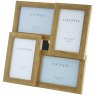 Sixtrees Twilight Oak Multi Aperture Photo Frame different angle on a white background