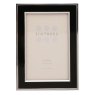 Sixtrees Abbey Black Polished Silver Photo Frame on a white background