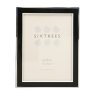 Sixtrees Abbey Black Polished Silver 6x8 Photo Frame on a white background
