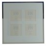 Sixtrees Park Lane Silver Plated Four Aperture Photo Frame on a white background