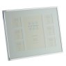 Sixtrees Park Lane Silver Plated Seven Aperture Photo Frame side view on a white background