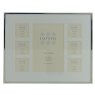 Sixtrees Park Lane Silver Plated Seven Aperture Photo Frame on a white background