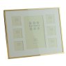 Sixtrees Park Lane Rose Gold Narrow Profile 7 Collage Photo Frame on a white background