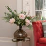 Floralsilk Cream Green Hypericum in a floral arrangement in a vase