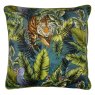 Twilight Bengal Tiger Cushion front view on a white backgorund