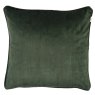Heritage Bottle Green Cushion front view on a white background