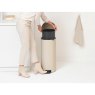 NewIcon Pedal Bin Soft Beige removing inner bucket