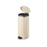 NewIcon Pedal Bin Soft Beige open