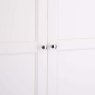 Derwent White 2 Door Wardrobe close up of the handles