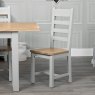 Derwent Grey 1.8m Table and 4 Wooden Ladder Back Chairs lifestyle image of the chair