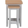 Derwent Grey Nest of 2 Tables image of the tables stacked together on a white background