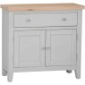 Derwent Grey Small Sideboard front angle of the sideboard on a white background