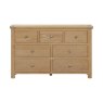 Silverdale Oak 3 Over 4 Chest of Drawers on a white background
