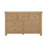 Silverdale Oak 3 Over 4 Chest of Drawers on a white background