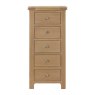 Silverdale Oak 5 Drawer Chest of Drawers