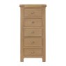 Silverdale Oak 5 Drawer Chest of Drawers