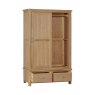 Silverdale Oak Double Robe 2 Sliding Door Wardrobe