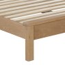 Silverdale Oak Bed Frame close up on a white background