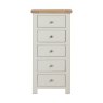 Silverdale Painted 5 Drawer Chest of Drawers on a white background
