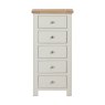 Silverdale Painted 5 Drawer Chest of Drawers on a white background