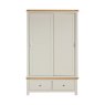 Silverdale Painted Double Robe 2 Sliding Door Wardrobe on a white background