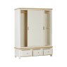 Silverdale Painted Large Robe 2 Sliding Door Wardrobe