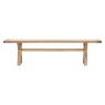 Silverdale Cross Leg Bench side view of the bench on a white background