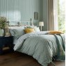 Laura Ashley Loveston Blue Duvet Cover Set lifestyle image of the bed