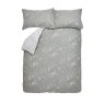Laura Ashley Pussy Willow Steel Grey Duvet Cover Set image of the set on a white background