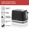 Black & Decker 2 Slice Toaster Black Details