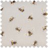 Beautiful Bees Tomato Pin Cushion fabric sample