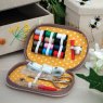 Applique Bee Zip Up Case Sewing Kit lifestyle image of the inside of the sewing kit