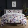 The Lyndon Company Watercolour Lavender Meadow Duvet Cover Set front on lifestyle image of the bedding