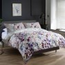 The Lyndon Company Watercolour Lavender Meadow Duvet Cover Set side on lifestyle image of the bedding