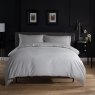 The Lyndon Company Silver Morocco Duvet Cover Set front on lifestyle image of the bedding