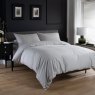 The Lyndon Company Silver Morocco Duvet Cover Set side on angles lifestyle image of the bedding