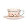 Cath Kidston Painted Table Teacup & Saucer Set image of the set on a white background