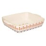Cath Kidston Painted Table Ceramic 33cm Roasting Dish angled image of the dish on a white background