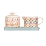 Cath Kidston Painted Table Ceramic Sugar & Milk Jug Set image of the set on a white background
