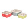 Cath Kidston Painted Table Set of 3 Squared Snack Boxes image of the boxes on a white background