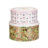 Cath Kidston Painted Table Cake Tin Set image of both tins stacked on a white background