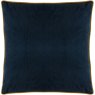 Evans Lichfield Chatsworth Artichoke Velvet Cushion Midnight reverse