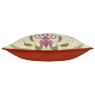 Evans Lichfield Chatsworth Peacock Cushion Natural side on