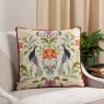 Evans Lichfield Chatsworth Peacock Cushion Natural lifestyle