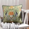 Evans Lichfield Chatsworth Peacock Cushion Sage lifestyle