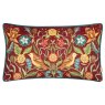 Evans Lichfield Hawthorn Birds Cushion Burgundy