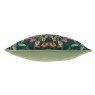 Evans Lichfield Heritage Bell Flowers Cushion Viridian side on