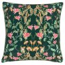 Evans Lichfield Heritage Bell Flowers Cushion Viridian